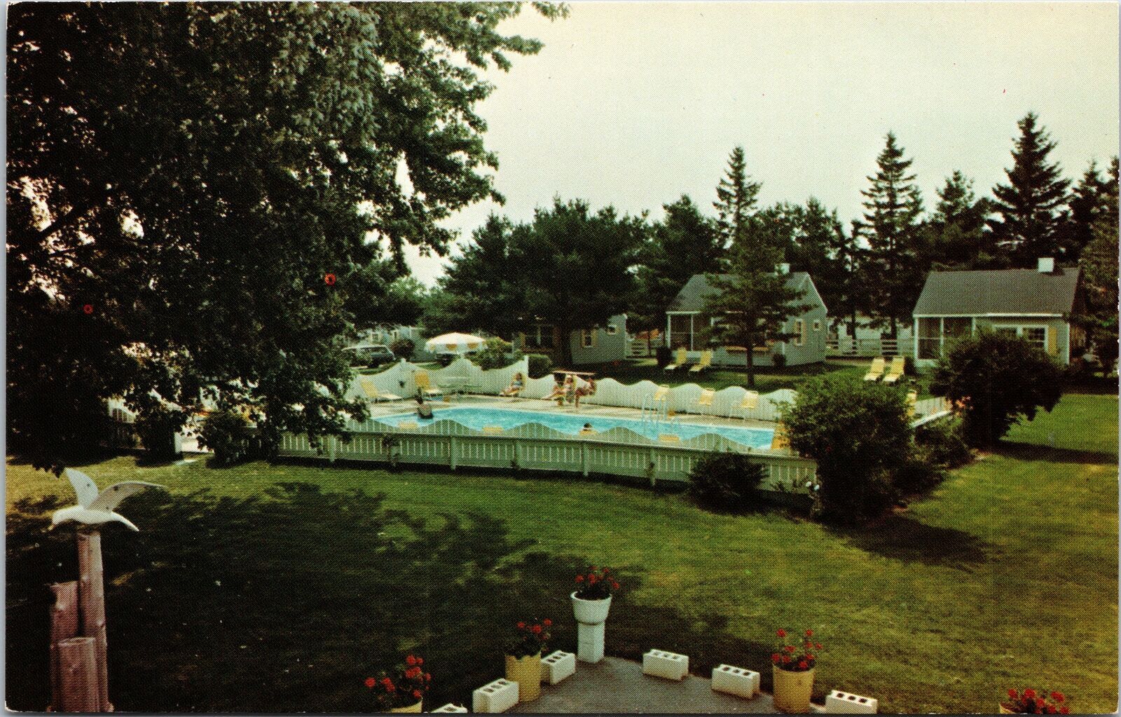 Vintage Postcard the Seagull Motor INN Located at Wells Maine C. 1970s