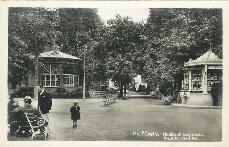 Slovakia Piešťany Piestany spa town Bad Pistyan music pavilion photo postcard