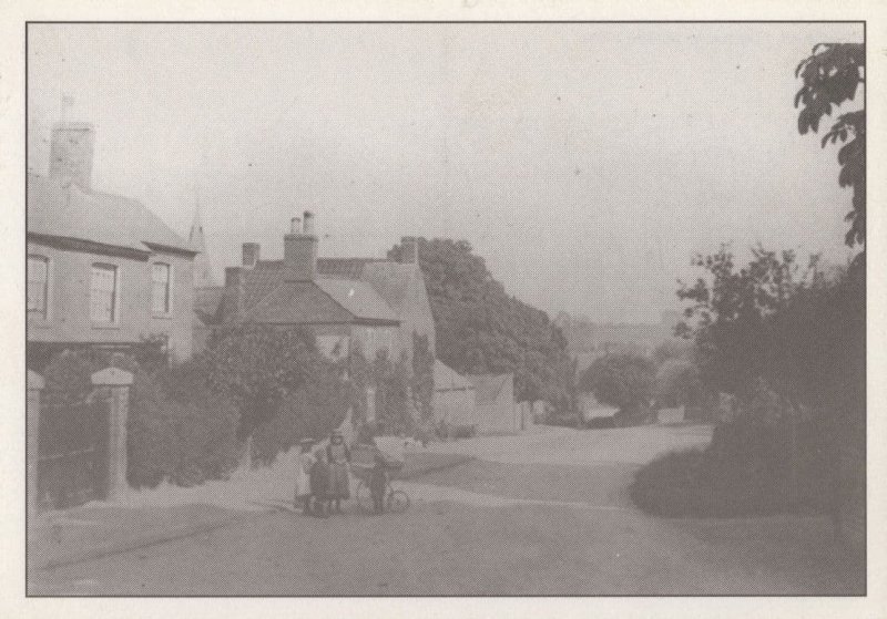 Clipston Northamptonshire High Street Bicycle Postcard