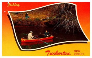 Postcard BOAT SCENE Tuckerton New Jersey NJ AS3122