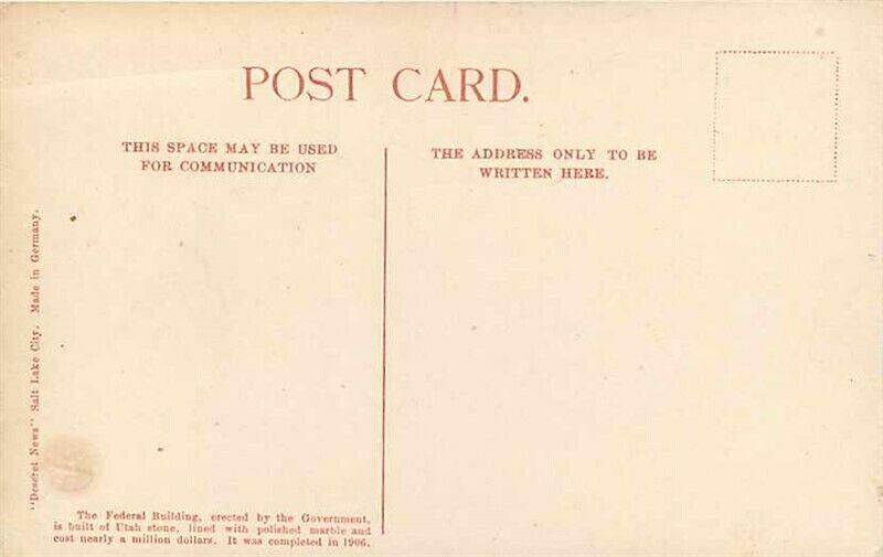 UT, Salt Lake City, Utah, Post Office, Federal Building, Deseret News No. 473