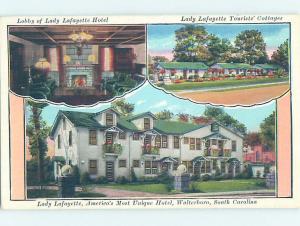 Linen HOTEL SCENE Walterboro South Carolina SC AE1739