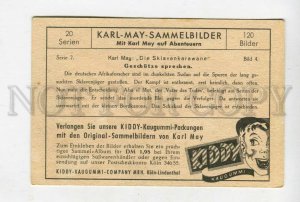 427665 Karl May slave caravan sailing ship Advertising Kiddy chewing gum card