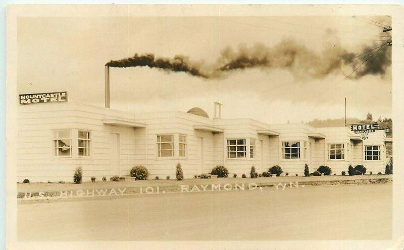 Raymond Washington 1948 Mount Castle Motel RPPC Photo Postcard 21-8744