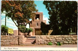 Postcard - San Miguel Mission - Santa Fe, New Mexico