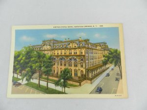 VINTAGE POSTCARD UNITED STATES HOTEL SARATOGA SPRINGS NEW YORK #280