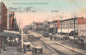 Fort Smith Arkansas Garrison Avenue Upper End Vintage Postcard AA45426