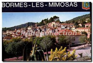 Modern Postcard Cote D'Azur Bormes les Mimosas Var Overview