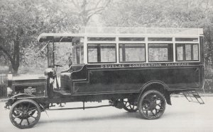 Straker & Squire 1912 Motorbus Bus Isle Of Man Postcard