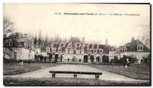 Old Postcard Champigny-sur-Veude The Chateau Vue Generale