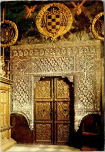 CONTINENTAL SIZE POSTCARD CHAPTER HALL (14th CENTURY) CATHEDRAL AT TOLEDO SPAIN