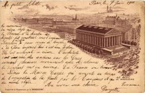CPA AK PARIS EXPO 1900 La MADELEINE (576203)