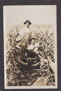 Timber Lake SOUTH DAKOTA RPPC c1910 CORN CROP Farm Farming CUNDILL SD #2