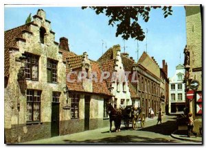 Modern Postcard Brugge Remparts Square