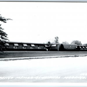 c1960s Marengo, IA RPPC Memorial Hospital Real Photo Postcard A103