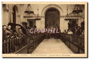 Old Postcard Paris Hotel of the Great Hall of minting coins