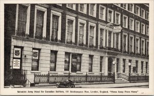 Salvation Army Hotel for Canadian Soldiers London England c1942 Postcard F39