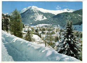 Davos Rhaetian Alp Winter Mountains, Switzerland