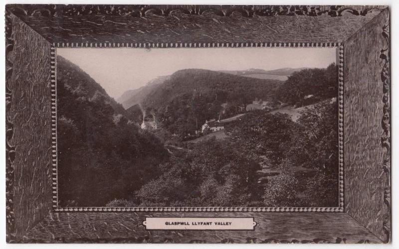 Wales, Montgomeryshire; Glaspwll, Llyfnant Valley PPC By Valentines, 1909 PMK 