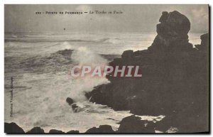 Old Postcard Pointe Penmarch La Torche in Fury