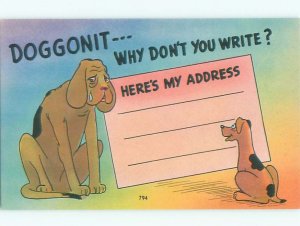 Unused Pre-Chrome comic DOG CRYING BECAUSE YOU DIDN'T WRITE k3308