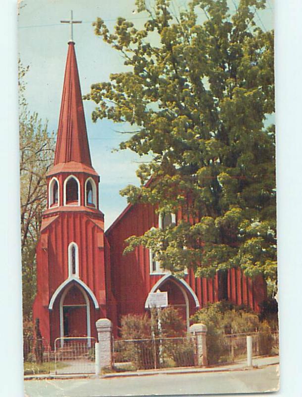 Unused Pre-1980 CHURCH SCENE Sonora California CA L4217