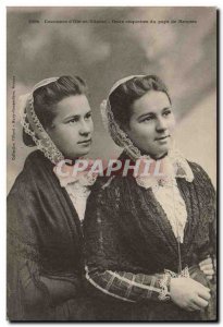 Postcard Old Folk Costumes Rennes and & # 39Ille et Vilaine Two nice country ...