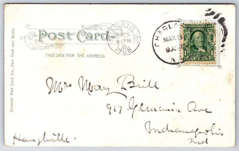 Charlotte North Carolina~Presbyterian College Bldg~Columns~Classical~1908 PC