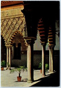 Postcard - Court of the Maidens, Royal Palaces - Seville, Spain