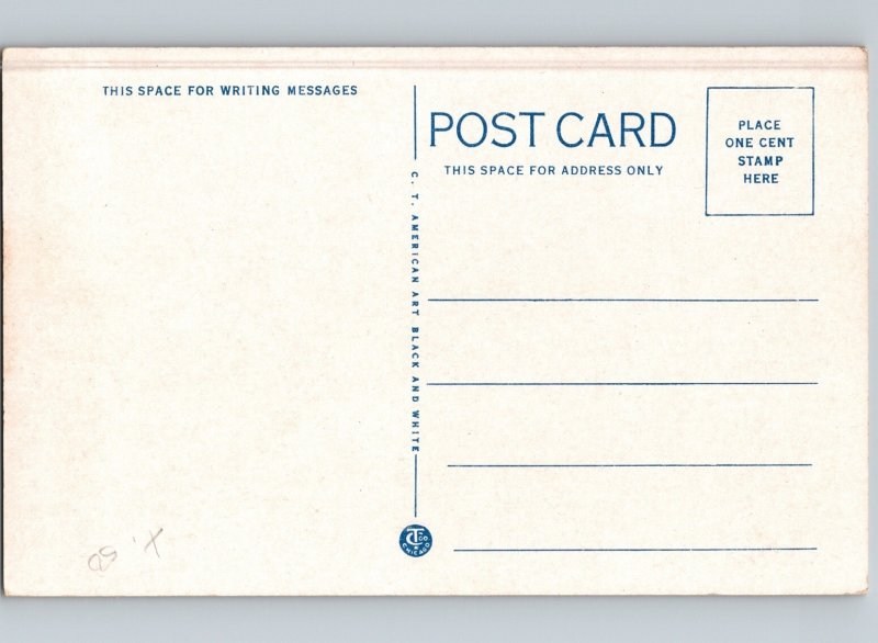 c1925 North School Glencoe Illinois IL Postcard