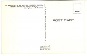 Mayflower II, Dock, Plymouth Harbor Massachusetts, Barque Sail