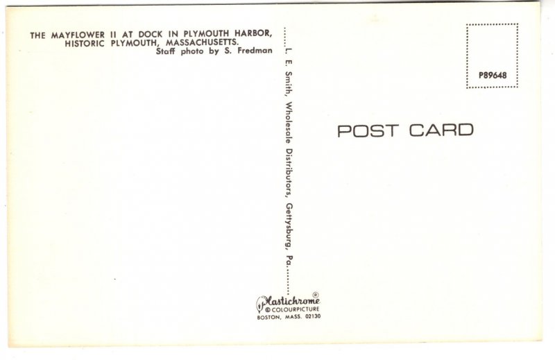 Mayflower II, Dock, Plymouth Harbor Massachusetts, Barque Sail