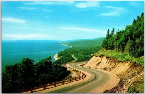 VINTAGE POSTCARD CAPE SMOKEY ALONG THE CABOT TRAIL CAPE BRETON CANADA 1970s