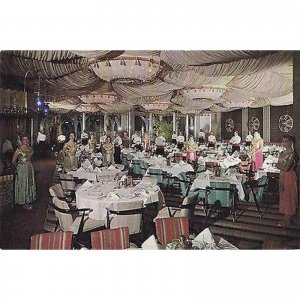 The Main Dinning Room - La Tunisia Restaurant - Dallas, Texas Postcard