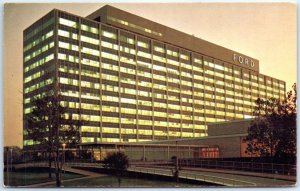 Postcard - Ford Motor Company Central Office Building - Dearborn, Michigan