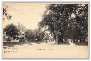 c1905 John Keyes National Military Home Boulevard Dayton Ohio Vintage Postcard