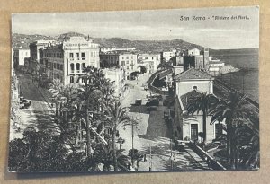 VINTAGE USED POSTCARD  - FIORI RIVIERA, SAN REMO, ITALY