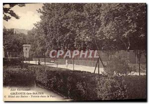 Old Postcard Tennis in the Park Hotel des Bains Greoux les Bains