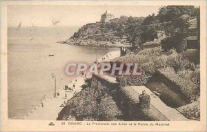 Old Postcard Dinard La Promenade des Allies and Pointe du Reel