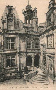 Vintage Postcard 1910's CAEN Ancien Hotel de Valois ND France