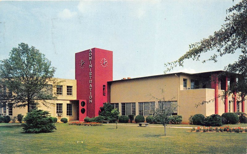Greenville South Carolina 1964 Postcard Admin Building Bob Jones University