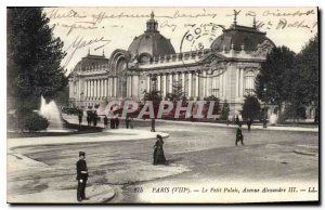 Postcard Old Paris VIII little Palace Avenue Alexandre III