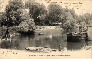 CPA Levallois Perret Ile de la Jatte Bal du Molin Rouge (1311131)