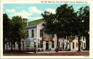 Bardstown Kentucky Old Stone Inn Talbott Tavern Streetview WB Postcard 