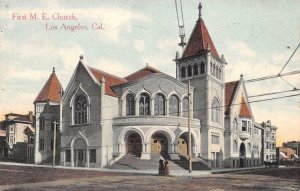 First M.E. Church Los Angeles, California Vintage Postcard 1908