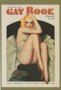 1936 Gay Book Magazine Lesbian Woman Cover Postcard