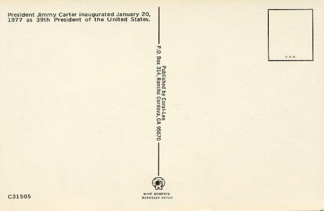 Jimmy Carter 39th President United States Postcard