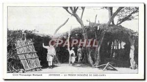 Old Postcard The Prison Abyssinia indigenous prison Dire Dawa
