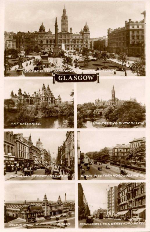 UK - Scotland. Glasgow, 7 Views  *RPPC