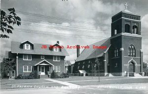 IA, Estherville, Iowa, RPPC, Saint Patrick Church, Rectory, Cook Photo No L-145